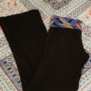 Fold top yoga pant